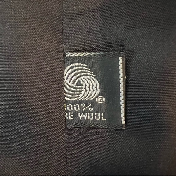 Vintage Black Wool Blazer size 6 - Picture 7 of 8